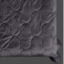 Покривало стьогане еліпс Barkhat 235 темний шоколад 220x240 см