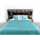 Покрывало стеганое волна Barkhat 131 бирюзовый 220x240 см