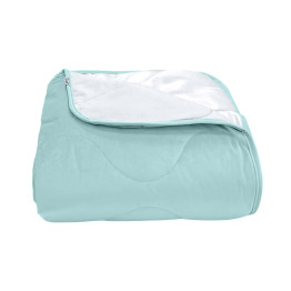 Покрывало стеганое волна Barkhat 224 голубое 240x260 см