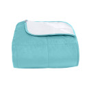 Покривало стьогане квадрат Barkhat 131 бірюзовий 150x220 см