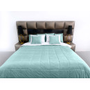 Покрывало стеганое квадрат Barkhat 224 голубое 160x220 см