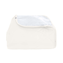 Покривало стьогане лабіринт Barkhat 159 молочне 130x240 см