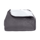 Покривало стьогане лабіринт Barkhat 235 темний шоколад 130x240 см