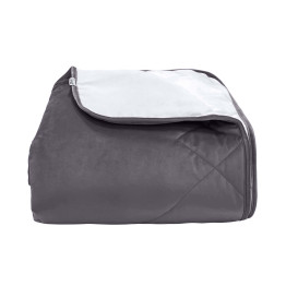 Покривало стьогане лабіринт Barkhat 235 темний шоколад 130x240 см