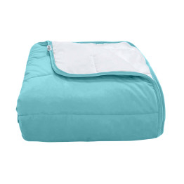 Покрывало стеганое полоса Barkhat 131 бирюзовый 200x220 см