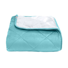 Покрывало стеганое ромб Barkhat 131 бирюзовый 240x240 см