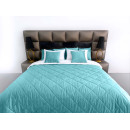 Покрывало стеганое ромб Barkhat 131 бирюзовый 240x240 см