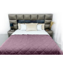 Покривало стьогане ромб Sparta 26 темно-рожеве 240х240 см