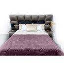 Покривало стьогане черепиця Sparta 26 темно-рожеве 200x220 см