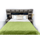 Покривало стьогане черепиця Sparta 40 зелене 240х240 см