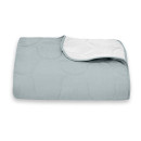 Покривало стьогане еліпс Sparta 15 блакитно-сіре 240х240 см