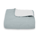Покрывало стеганое волна Sparta 15 серо-голубое 240х240 см