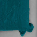 Покривало стьогане хвиля Sparta 47 аквамарин 200x220 см