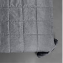 Покривало стьогане квадрат Sparta 22 темно-сіре 220х220 см