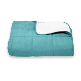 Покрывало стеганое квадрат Sparta 45 бирюзовый 240х260 см