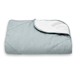 Покрывало стеганое лабиринт Sparta 15 серо-голубое 240х260 см