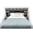 Покрывало стеганое лабиринт Sparta 15 серо-голубое 240х260 см