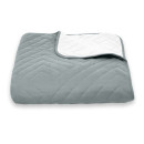 Покрывало стеганое пирамида Sparta 20 антрацит 220х220 см