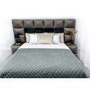 Покрывало стеганое пирамида Sparta 20 антрацит 220х220 см