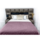 Покривало стьогане піраміда Sparta 26 темно-рожеве 150х220 см