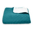 Покривало стьогане піраміда Sparta 47 аквамарин 150х220 см