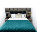 Покривало стьогане піраміда Sparta 47 аквамарин 150х220 см