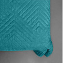Покривало стьогане піраміда Sparta 47 аквамарин 150х220 см