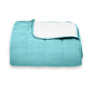 Покрывало стеганое полоса Sparta 45 бирюзовый 220х220 см