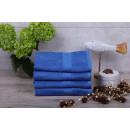 Полотенце для лица 1113 махровое 50х100 см (бордюр CHESS) синее 183929