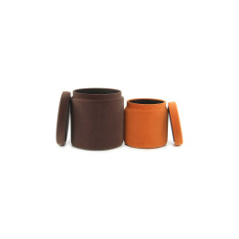Набор пуфов Zorro T225/2 Brown/Orange