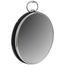 Настінне дзеркало Round 925 Silver/Black Ø 41 cm