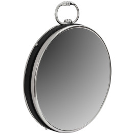 Настінне дзеркало Round 925 Silver/Black Ø 41 cm