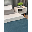 Покривало Double face zigzag Grey/Indian Teal 180x215 см