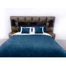 Покрывало стеганое черепица Barkhat 139 синий 200x220 см