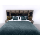 Покривало стьогане черепиця Barkhat 225 темно-синє 240x260 см