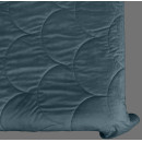 Покривало стьогане черепиця Barkhat 225 темно-синє 240x260 см