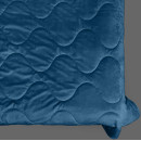 Покривало стьогане хвиля Barkhat 139 синій 220x220 см