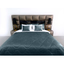 Покривало стьогане хвиля Barkhat 225 темно-синє 240x260 см