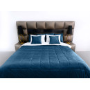 Покрывало стеганое квадрат Barkhat 139 синий 150x220 см