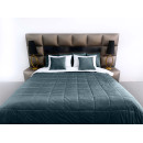 Покрывало стеганое квадрат Barkhat 225 темно-синее 200x220 см