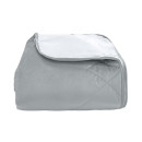 Покривало стьогане лабіринт Barkhat 237 сіре 240x240 см