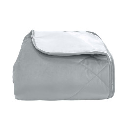 Покривало стьогане лабіринт Barkhat 237 сіре 240x240 см