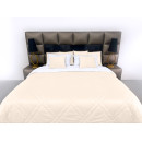 Покрывало стеганое мозаика Barkhat 203 светло-бежевое 150x220 см