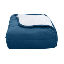 Покрывало стеганое полоса Barkhat 139 синий 160x240 см