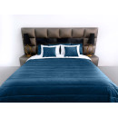 Покрывало стеганое полоса Barkhat 139 синий 160x240 см