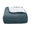 Покрывало стеганое полоса Barkhat 225 темно-синее 130x240 см