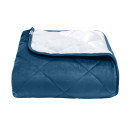 Покривало стьогане ромб Barkhat 139 синій 240x240 см