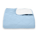 Покривало стьогане ромб Sparta 30 блакитне 220х220 см