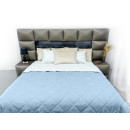 Покривало стьогане ромб Sparta 30 блакитне 220х220 см