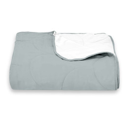 Покривало стьогане черепиця Sparta 16 сіре 220х220 см